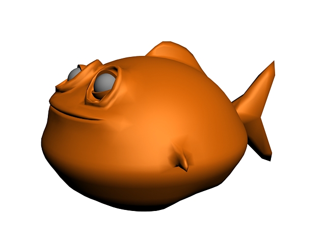 640x480 Cartoon Fish Character 3d Model 3dsmax Files Free Download