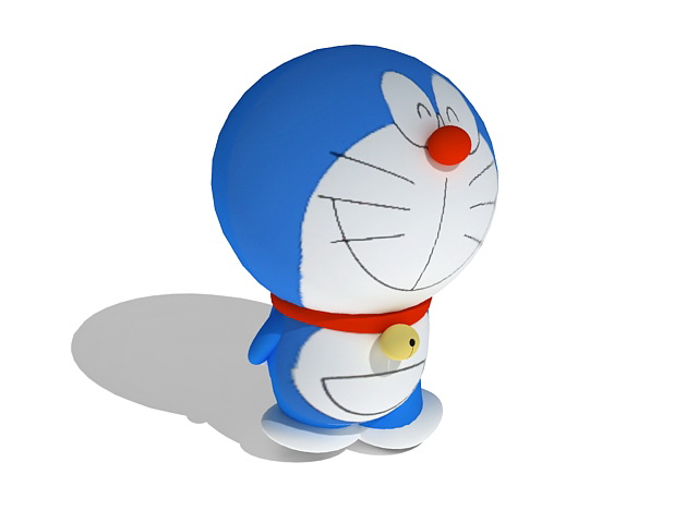 640x480 Doraemon Robotic Cat 3d Model 3ds Max Files Free Download