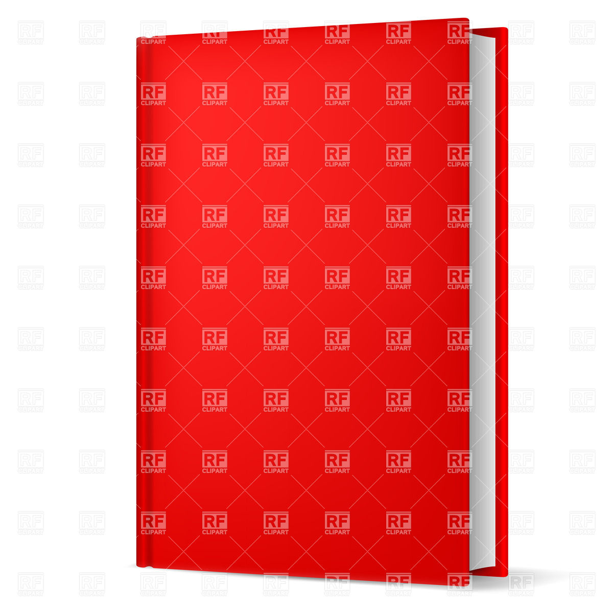 1200x1200 Hardback Red Book Royalty Free Vector Clip Art Image
