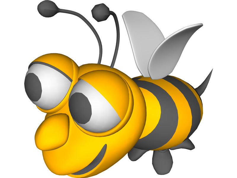 800x600 3d Clipart Bee