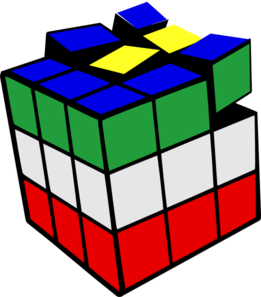261x297 Rubiks Cube 3d Colored 2 Clip Art