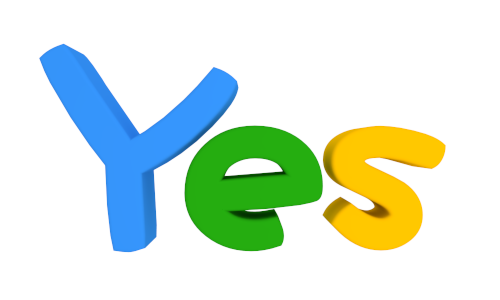 500x300 Yes Clipart
