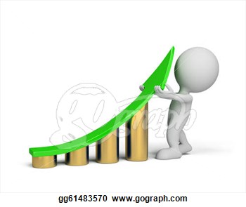 350x295 3d Clipart Statistics