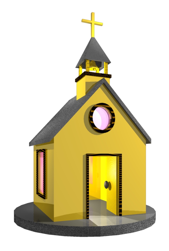 675x1000 3d Clipart Church