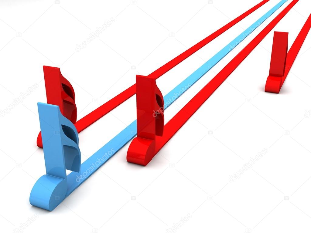 1024x768 3d Colored Musical Notes Stock Photo Imagerymajestic