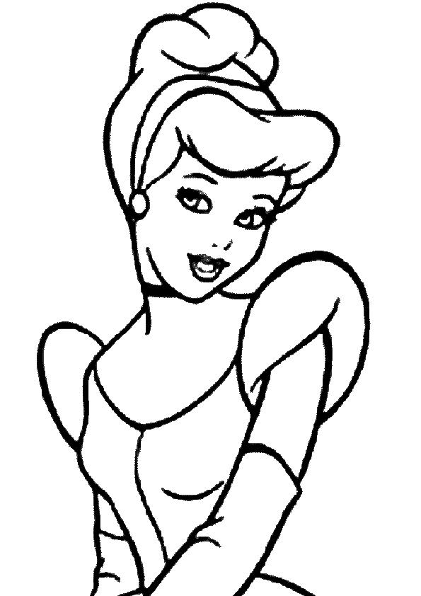 595x842 Cinderella Coloring Pages
