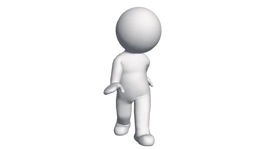 852x480 Animated 3d Man Presenting Stock Footage Video 1355749 Shutterstock
