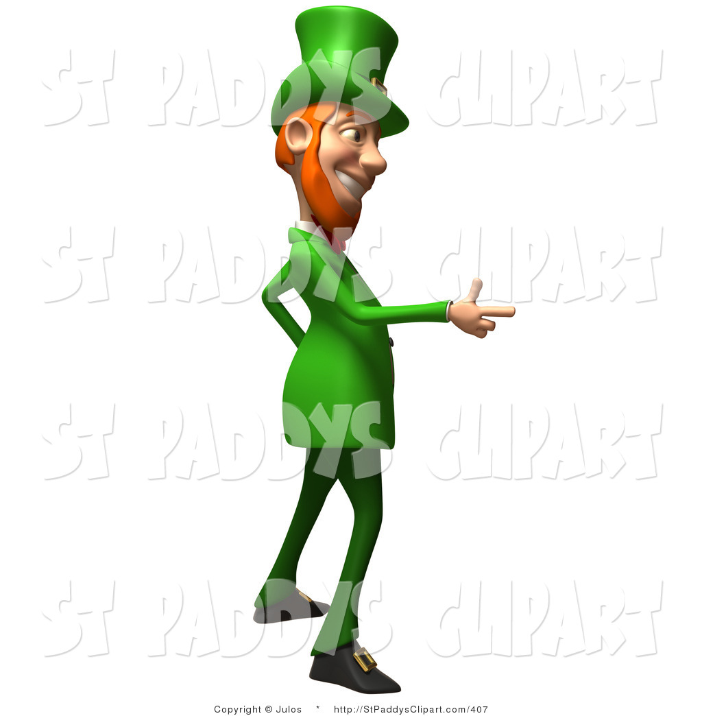 1024x1044 Vector Clip Art Of A Friendly 3d Irish Leprechaun Man Character