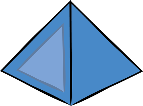 500x371 Pyramid Clipart 3d Shape