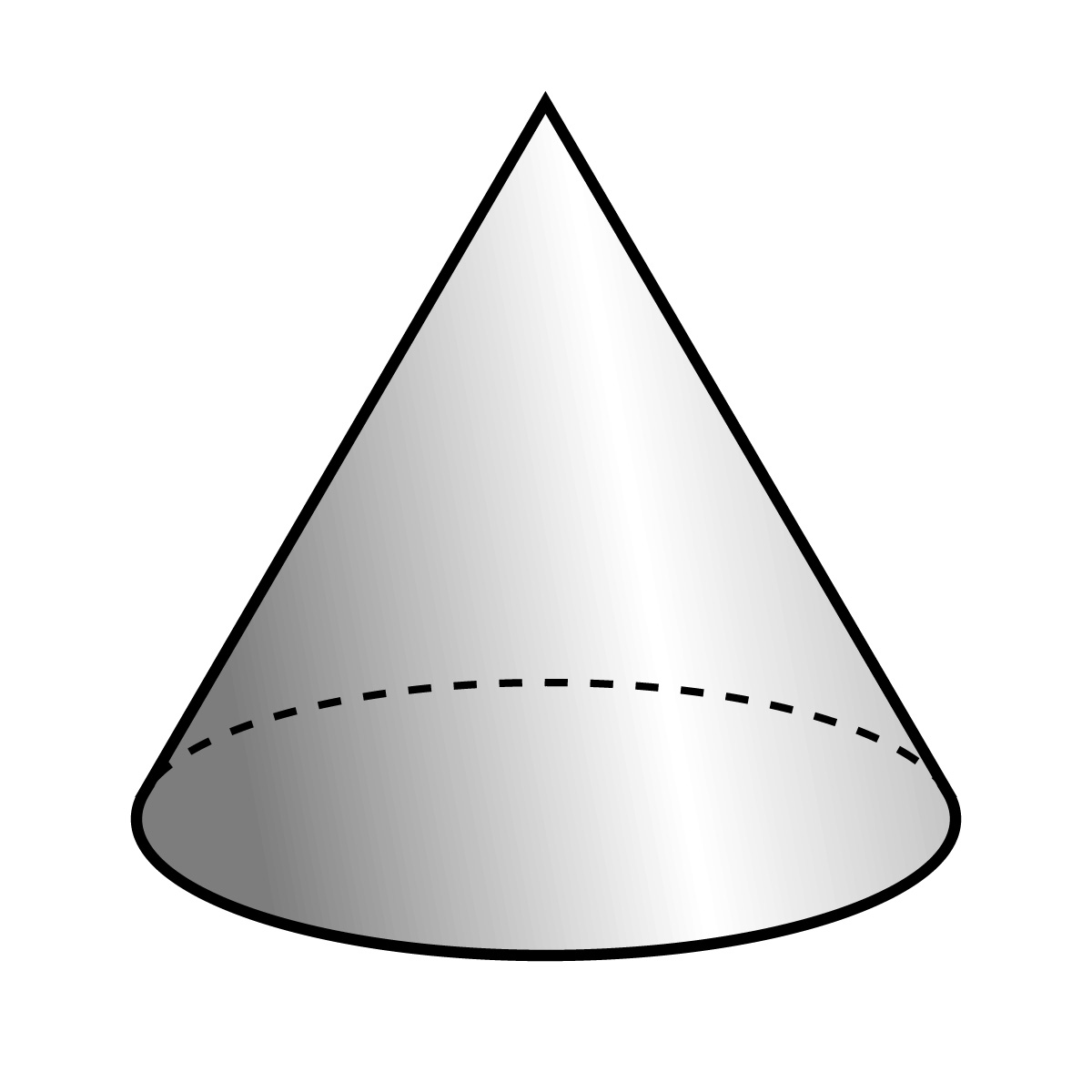 1200x1200 3d Clipart Cone Shape