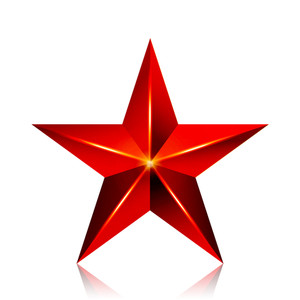300x300 3d Star Icon Royalty Free Stock Image