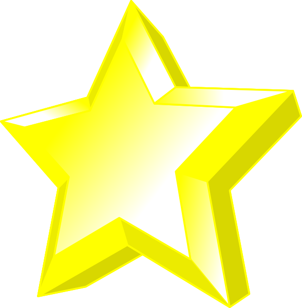 588x600 3d Star Clip Art