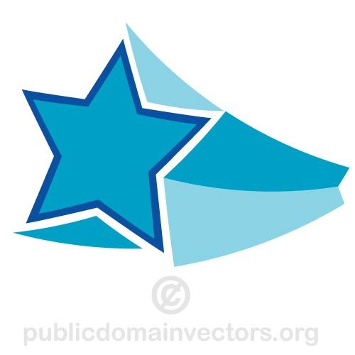 500x500 Flying 3d Star Vector Clip Art Public Domain Vectors