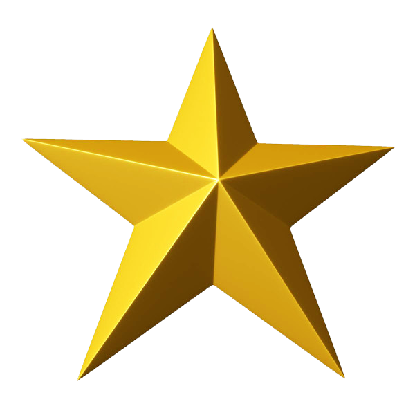 600x600 3d Gold Star Png Clipart Png Mart