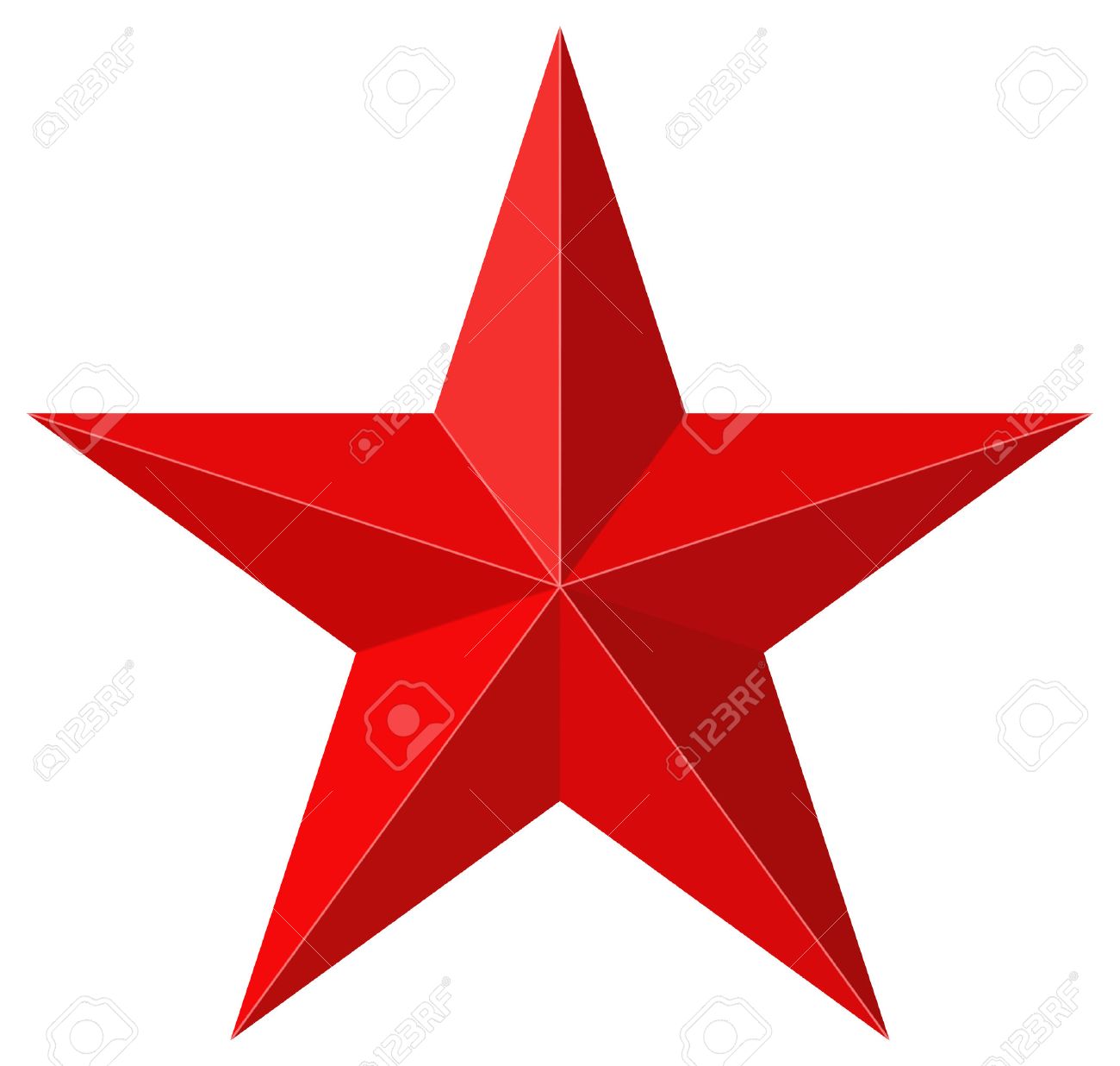 1300x1236 Red Star 3d Shape Royalty Free Cliparts, Vectors, And Stock