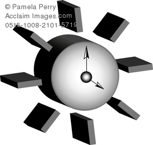 300x285 Art Image Of A 3d Sun Shaped Clock