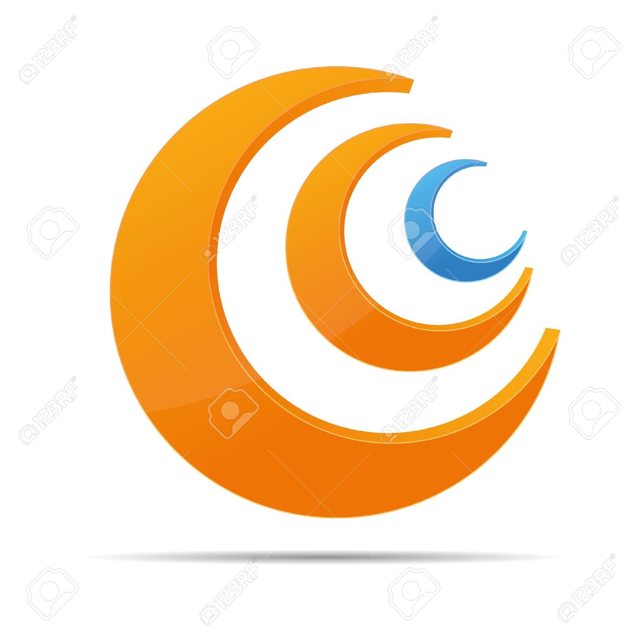 1300x1300 3d Abstraction Ring Globe Sphere Moon Sun Corporate Logo Design