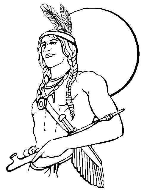 494x653 Free Printable Coloring Pages For Adults Native American Indian