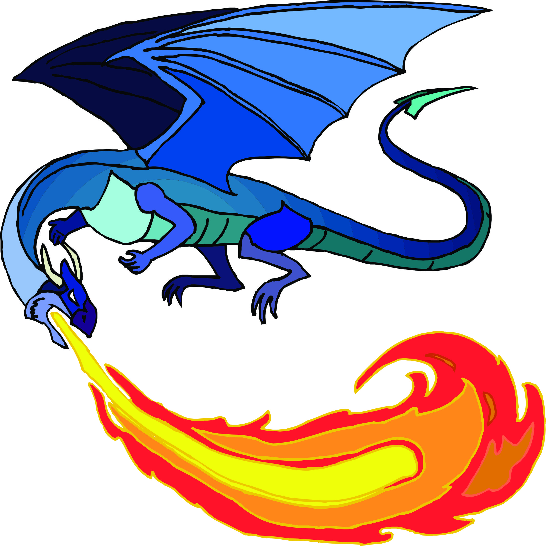 2241x2243 Dragon Clip Art Images Free Clipart 4