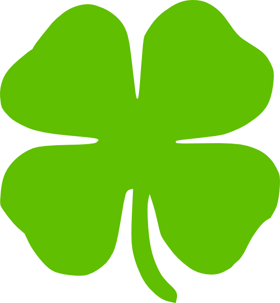 552x597 Four Leaf Clover 4 Leaf Clover Four Pictures Clip Art Clipartix