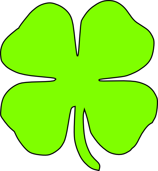 552x597 4 H Clover Clipart