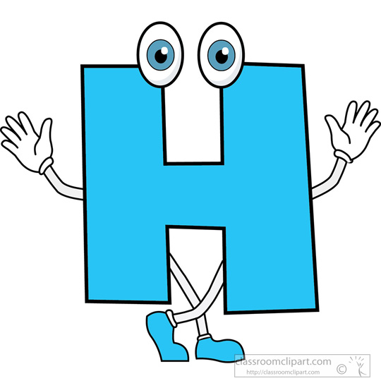 540x550 The Letter H Clipart