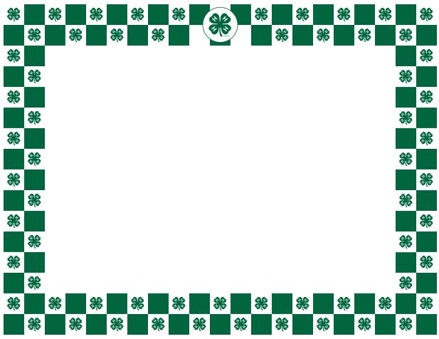 617x476 4 H Clover Clip Art