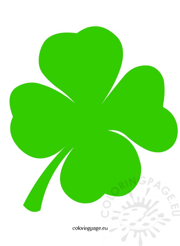 591x808 Four Leaf Clover Clip Art Coloring Page
