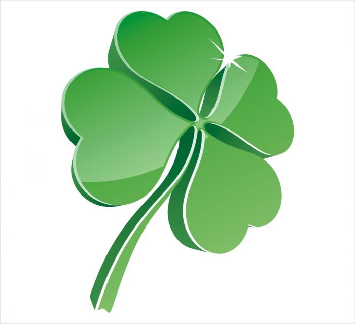 700x638 4 Leaf Clover Decal