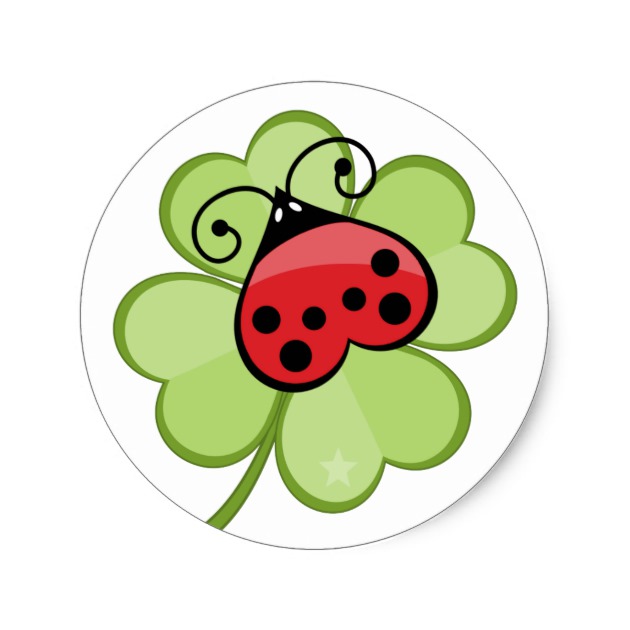 630x630 4 Leaf Clover Stickers Zazzle