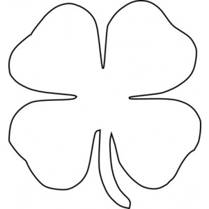 300x300 Four Leaf Clover Clip Art