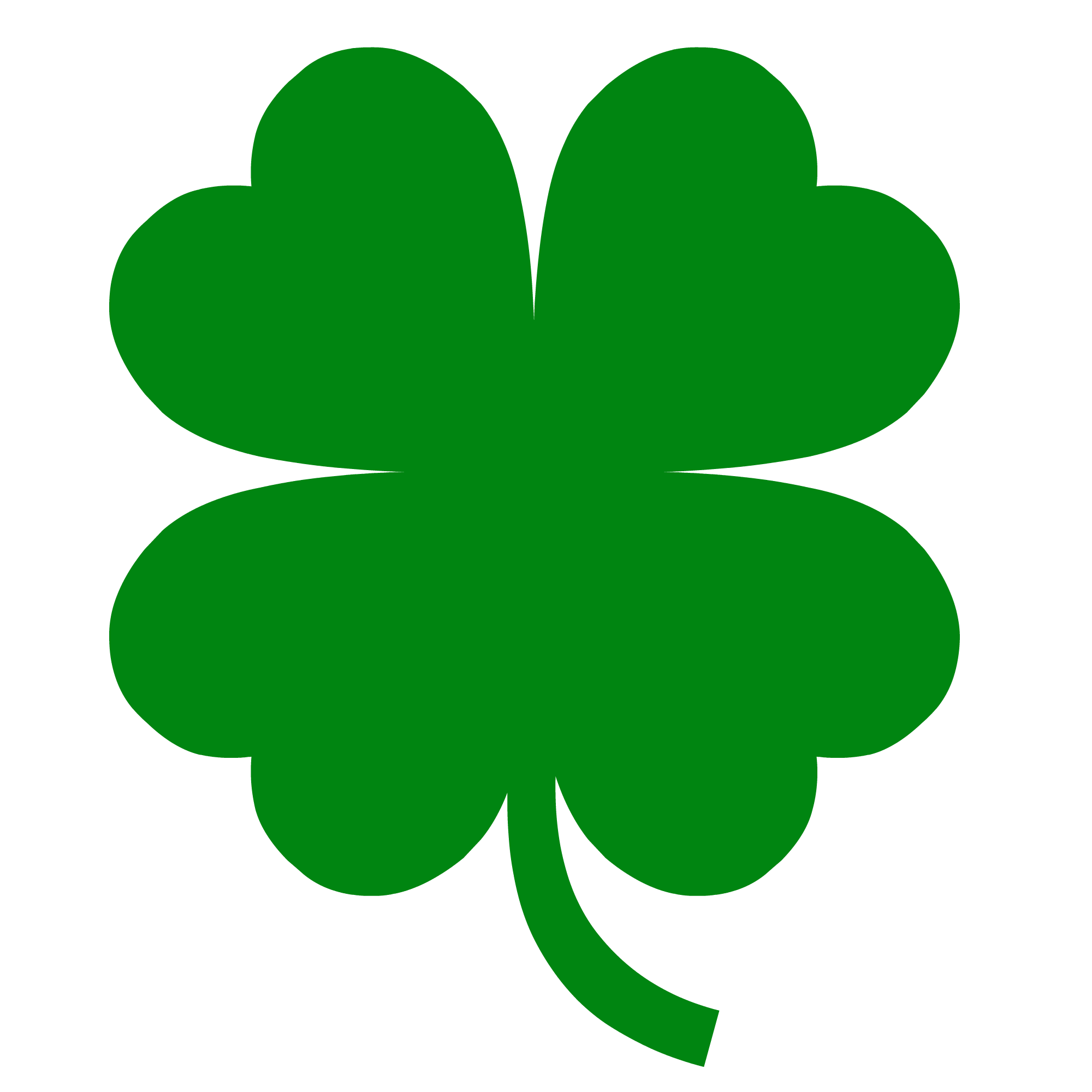 2000x2000 Four Leaf Clover Clip Art