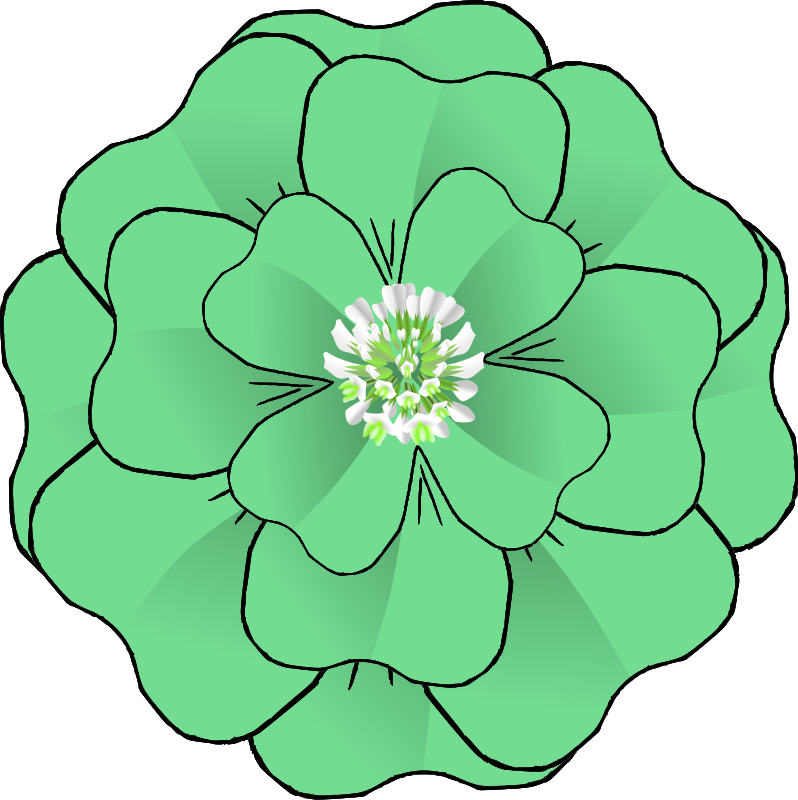 798x800 Free Clipart Flower 4 Leaf Clover Corsage Resubmission Baj