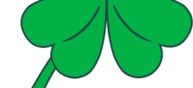 272x125 4 Leaf Clover Clip Art Of A Three And Four Leaf Clovers Growing