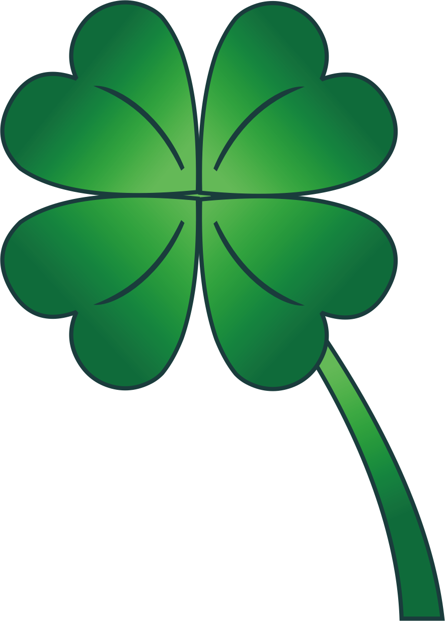 884x1233 4 Leaf Clover Gradient