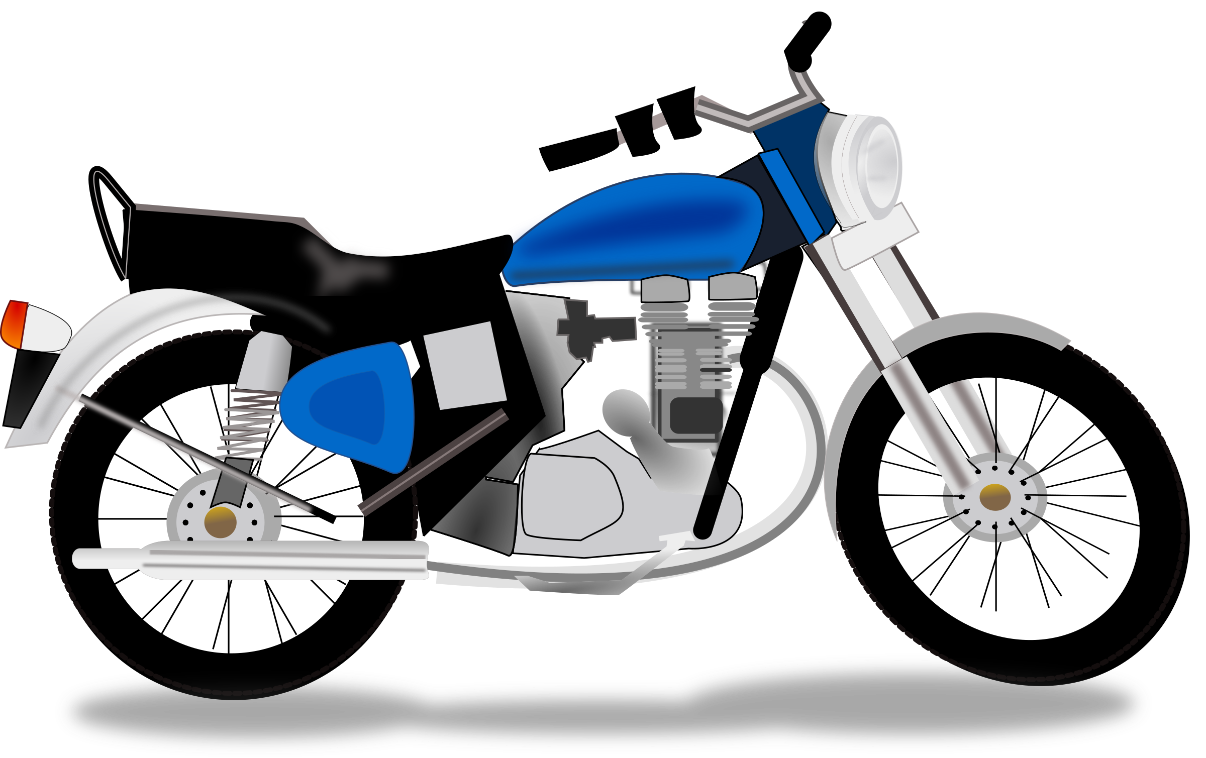 2400x1509 Motorcycle Clipart Two Wheeler