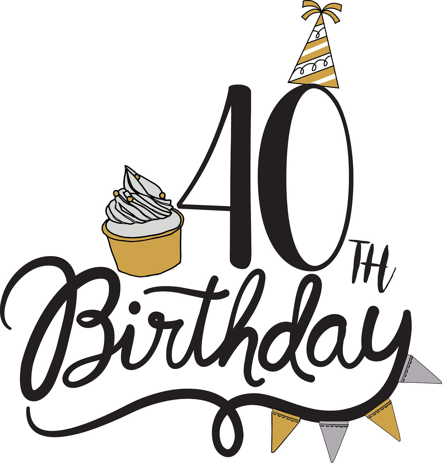 40th Birthday Clipart Free Download On ClipArtMag