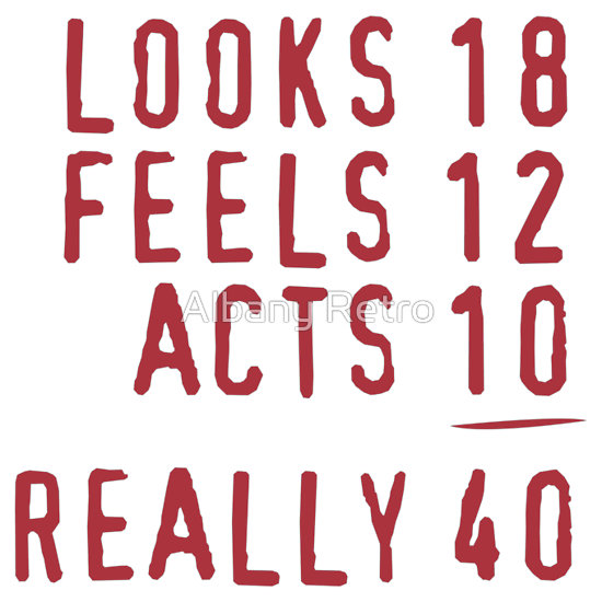 550x550 Funny 40th Birthday Clipart