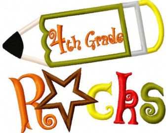 340x270 4th Grade Applique Etsy