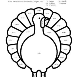268x268 Turkey Math Coloring Page Kids Drawing And Coloring Pages