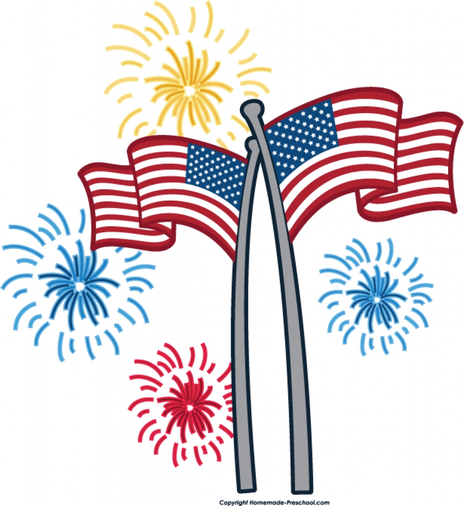 938x1024 4th Of July Fireworks Border Clipart Panda Free Clipart Images
