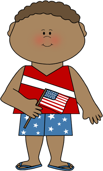 330x550 Boy Celebrating Fourth Of July Clip Art