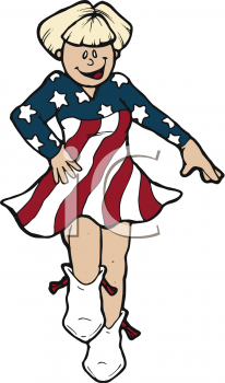206x350 Royalty Free 4th July Band Clip Art, Patriotic Clipart