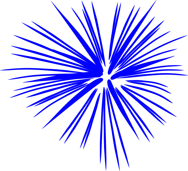 600x547 Blue Fireworks Clip Art Clipart Panda