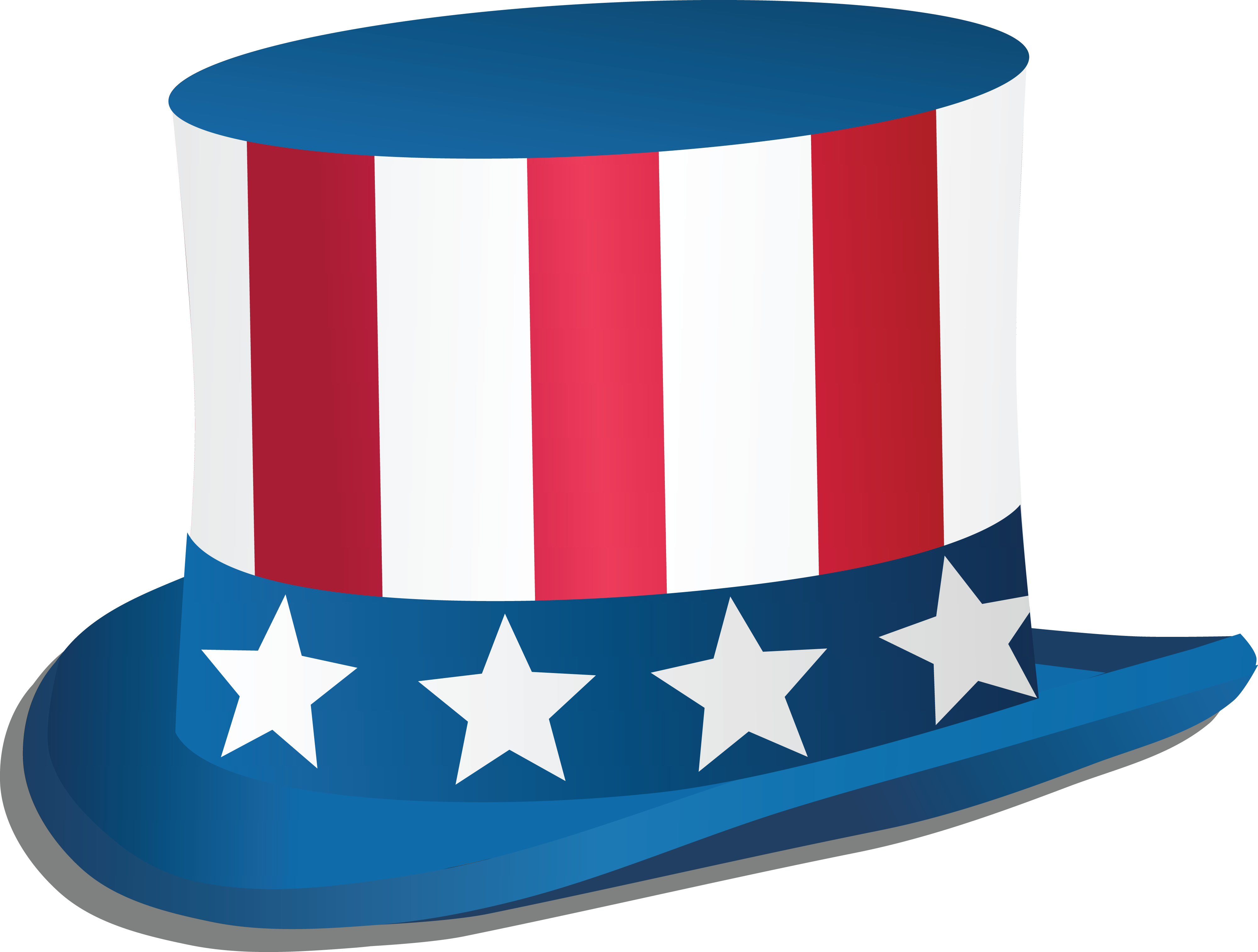 4000x3027 Free Clipart Of A Fourth Of July Top Hat