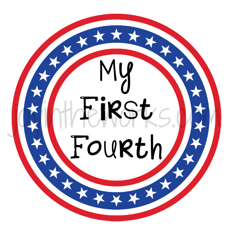 800x800 4th Of July My First Fourth Onesie Design