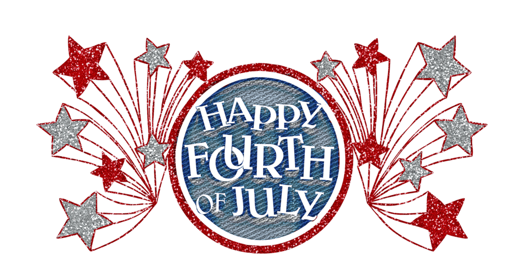 1024x549 Happy Fourth Of July Glitter Banner Transparent Png