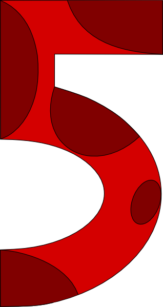 318x599 Number Five Clip Art