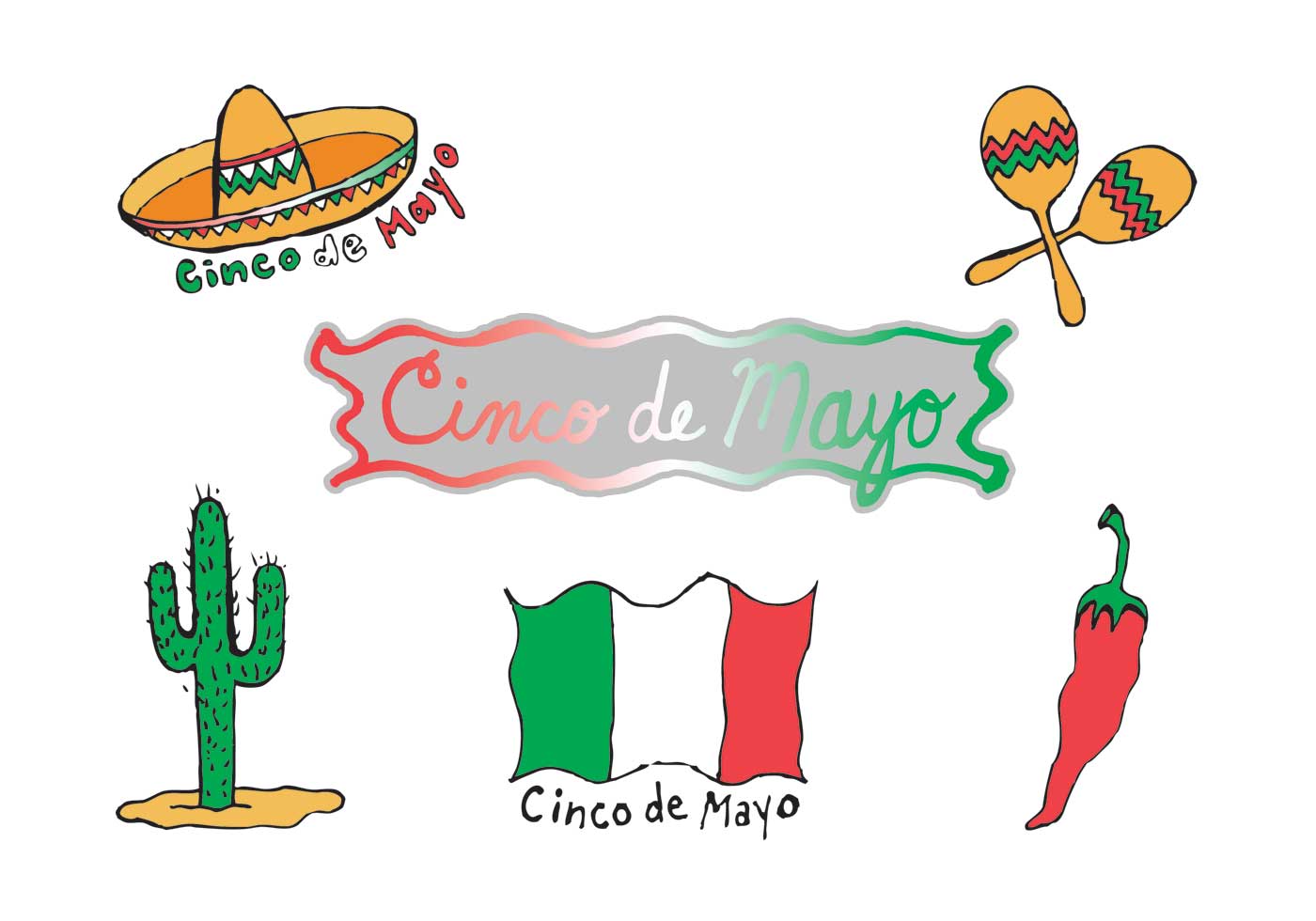 1400x980 Cinco De Mayo Clip Art