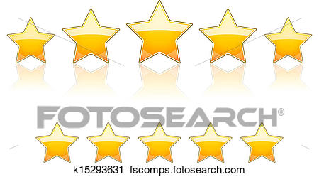 450x249 Clipart Of 5 Gold Stars K15293631